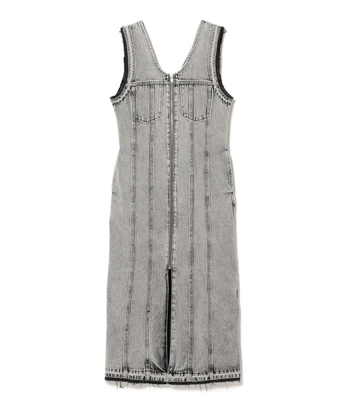 Ray BEAMS（レイビームス）の「デニム ジップ タイト ワンピース（ワンピース・レディース・グレー/ブルー・0/1）」の6枚目の写真