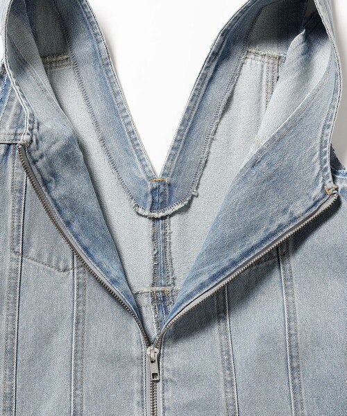 Ray BEAMS（レイビームス）の「デニム ジップ タイト ワンピース（ワンピース・レディース・グレー/ブルー・0/1）」の14枚目の写真