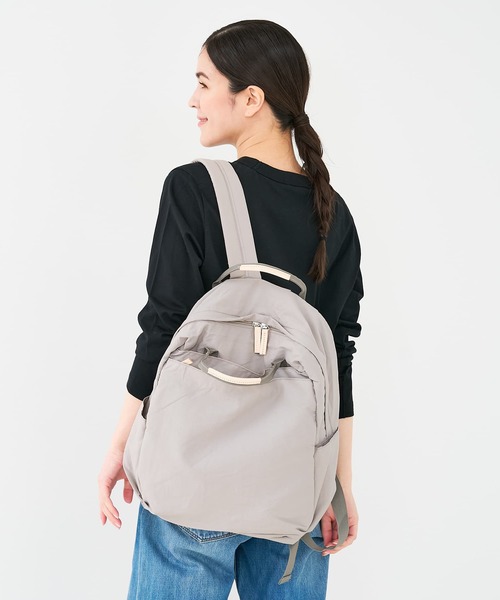 EARTH MADE（アースメイド）の「【WEB限定】【EARTH MADE】12ポケット インサイドプリント2WAYリュック（バックパック/リュック・レディース・ライトグレー/ライトベージュ/ブラック・フリー）」の10枚目の写真