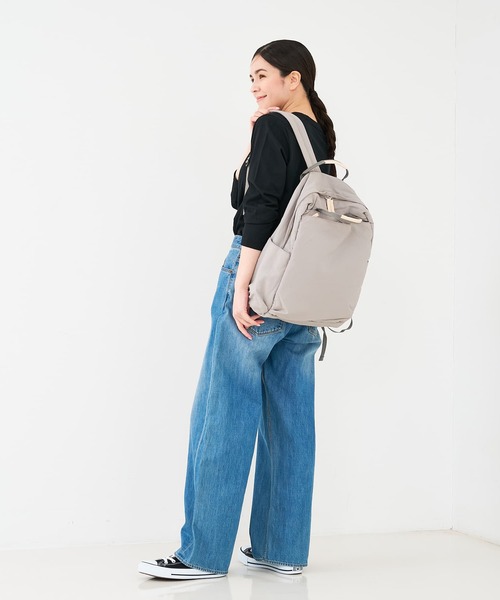 EARTH MADE（アースメイド）の「【WEB限定】【EARTH MADE】12ポケット インサイドプリント2WAYリュック（バックパック/リュック・レディース・ライトグレー/ライトベージュ/ブラック・フリー）」の15枚目の写真