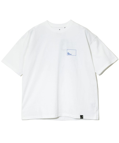go slow caravan(ゴースローキャラバン)の「USA/C スクエアLOGO バックプリント ゆったり TEE(Tシャツ/カットソー・メンズ・ホワイト/アイボリー/ブラック/イエロー/ブルー/バイオレット・MEDIUM/LARGE/X-LARGE)」の15枚目の写真