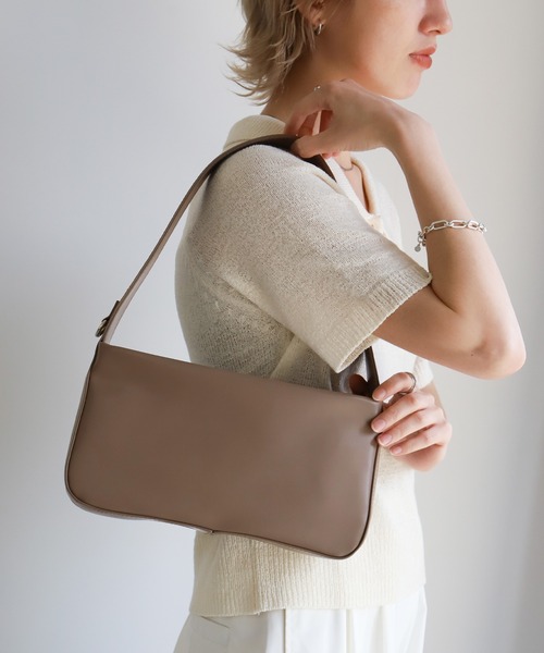 select MOCA（セレクトモカ）の「ワンハンドルスクエアバッグ（ショルダーバッグ・レディース・ブラック/カーキ/ブラウン・FREE）」の7枚目の写真
