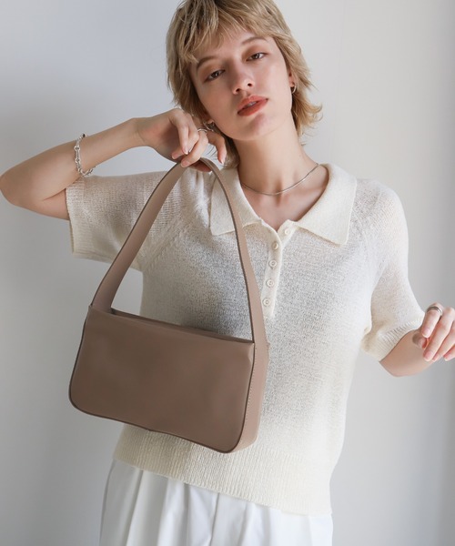 select MOCA（セレクトモカ）の「ワンハンドルスクエアバッグ（ショルダーバッグ・レディース・ブラック/カーキ/ブラウン・FREE）」の8枚目の写真