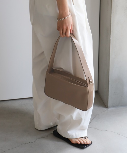 select MOCA（セレクトモカ）の「ワンハンドルスクエアバッグ（ショルダーバッグ・レディース・ブラック/カーキ/ブラウン・FREE）」の10枚目の写真