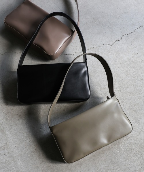 select MOCA（セレクトモカ）の「ワンハンドルスクエアバッグ（ショルダーバッグ・レディース・ブラック/カーキ/ブラウン・FREE）」の13枚目の写真