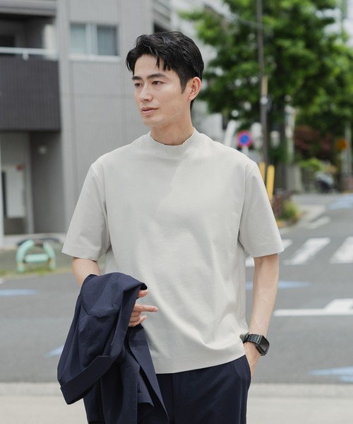 GLOBAL WORK（グローバルワーク）の「リッチクリーンジャケットインTシャツ/半袖/288507（Tシャツ/カットソー・メンズ・ホワイト/ライトグレー/ブラック・SMALL/LARGE/X-LARGE/MEDIUM）」の3枚目の写真