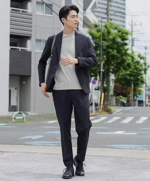 GLOBAL WORK（グローバルワーク）の「リッチクリーンジャケットインTシャツ/半袖/288507（Tシャツ/カットソー・メンズ・ホワイト/ライトグレー/ブラック・SMALL/LARGE/X-LARGE/MEDIUM）」の19枚目の写真