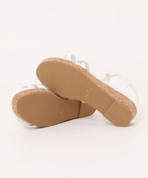 la farfa SHOES(ラ・ファーファ シューズ)の「la farfa shoes クロスベルト ボリュームソール サンダル(サンダル・レディース・ホワイト/ブラック/シルバー・M/L/LL/XL)」の5枚目の写真