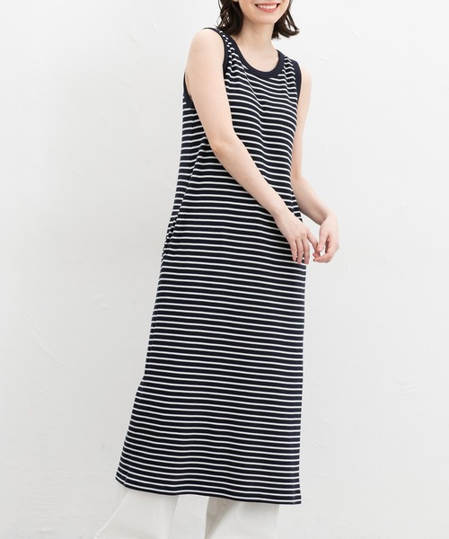 Honeys(ハニーズ)の「【UVカット】カップ付ワンピ―ス(ワンピース・レディース・ブラック/ベージュ系その他/イエロー系その他/ネイビー×ホワイト・LL/S/M/L)」の3枚目の写真