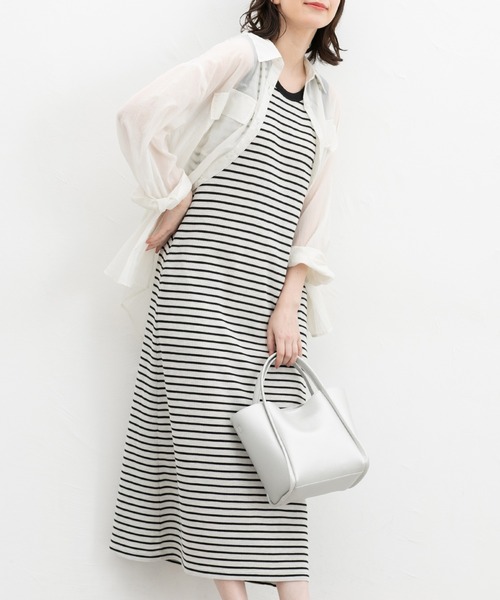 Honeys(ハニーズ)の「【UVカット】カップ付ワンピ―ス(ワンピース・レディース・ブラック/ベージュ系その他/イエロー系その他/ネイビー×ホワイト・LL/S/M/L)」の17枚目の写真