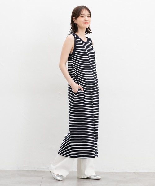 Honeys(ハニーズ)の「【UVカット】カップ付ワンピ―ス(ワンピース・レディース・ブラック/ベージュ系その他/イエロー系その他/ネイビー×ホワイト・LL/S/M/L)」の21枚目の写真