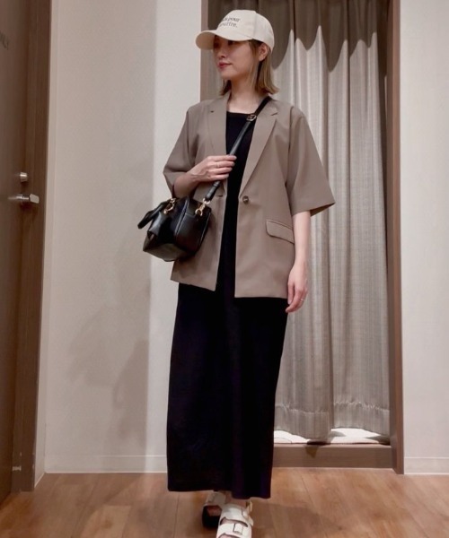 Honeys(ハニーズ)の「【UVカット】カップ付ワンピ―ス(ワンピース・レディース・ブラック/ベージュ系その他/イエロー系その他/ネイビー×ホワイト・LL/S/M/L)」の7枚目の写真