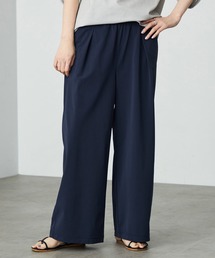 SOMETHING | SOMETHING ウエストゴムSLワイドパンツ【UVカット・冷感・防シワ】夏用・涼しい(その他パンツ)