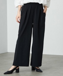 SOMETHING | SOMETHING ウエストゴムSLワイドパンツ【UVカット・冷感・防シワ】夏用・涼しい(その他パンツ)