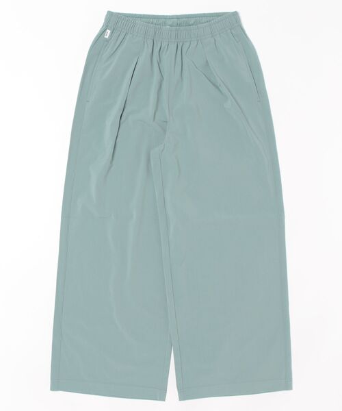 SOMETHING（サムシング）の「SOMETHING ウエストゴムSLワイドパンツ【UVカット・冷感・防シワ】夏用・涼しい（その他パンツ・レディース・ブラック/アイボリー/ネイビー/ミント・FREE）」の9枚目の写真