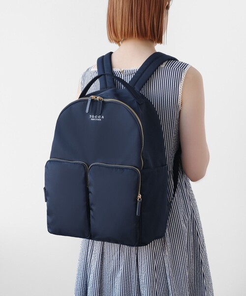 TOCCA ネイビー リュック・バックパック A4サイズ対応】OCTUPLE BACKPACK バックパック / TOCCA | ファッション