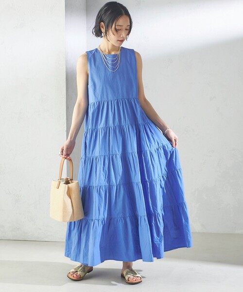 新品24AW◆ファビアナフィリッピの洗練カラー！煌びやかなロングプリーツワンピ 新品24AW◇ファビアナフィリッピの洗練カラー！煌びやかなロング