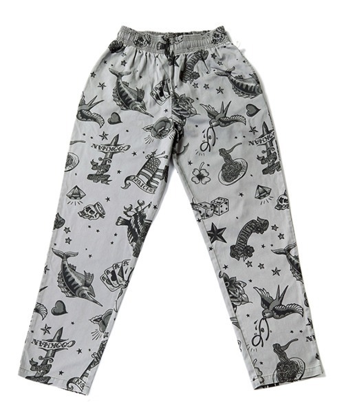 Cookman クックマン シェフパンツ イージーパンツ Old Tattoo Gray