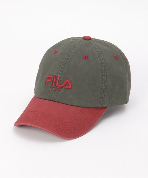 FILA（フィラ）の「FILA 2 TONE 6P CAP（キャップ・レディース・ブラウン/チャコール/エンジ・ONESIZE）」の4枚目の写真