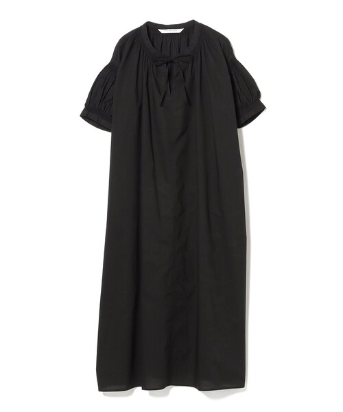 BEAMS　スリットネック ボリューム ワンピース Ray BEAMS ワンピース スリットネック ボリューム : ZOZOTOWN