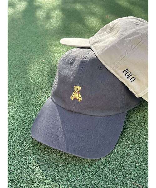 POLO BCS(ポロ ビーシーエス)の「【POLO BCSコラボ】ベアキャップ(キャップ・レディース・ベージュ/チャコールグレー・FREE)」の2枚目の写真