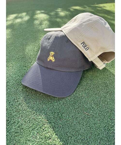 POLO BCS(ポロ ビーシーエス)の「【POLO BCSコラボ】ベアキャップ(キャップ・レディース・ベージュ/チャコールグレー・FREE)」の4枚目の写真