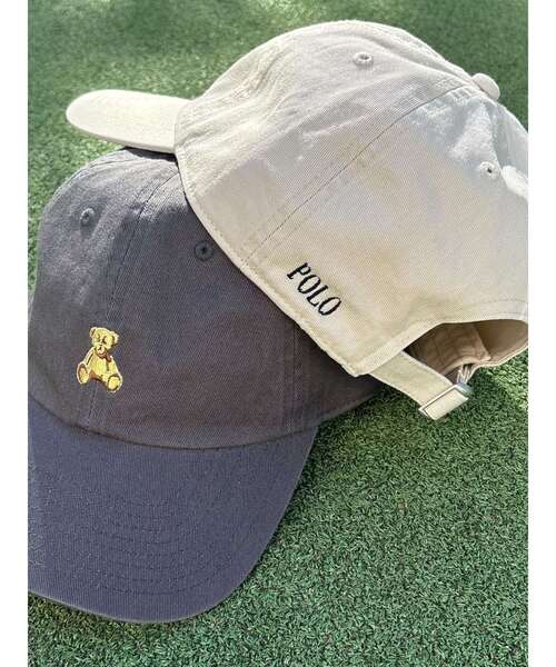 POLO BCS(ポロ ビーシーエス)の「【POLO BCSコラボ】ベアキャップ(キャップ・レディース・ベージュ/チャコールグレー・FREE)」の5枚目の写真