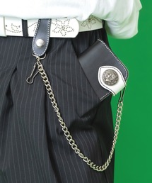 an meets zakka（アンミツザッカ）の「an meets zakka ネイティブ刻印コンチョフラップウォレットチェーン付きカウレザー長財布（財布）」