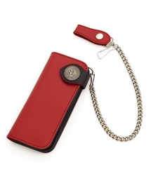 an meets zakka（アンミツザッカ）の「an meets zakka ネイティブ刻印コンチョフラップウォレットチェーン付きカウレザー長財布（財布）」