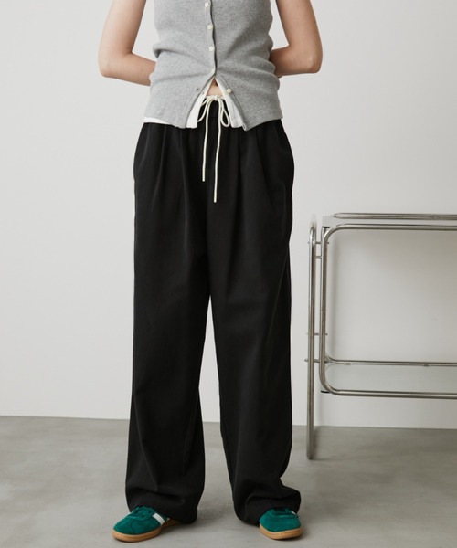 Auntie Rosa Holiday(アンティローザホリデー)の「ワイドレッグチノスラックス / サイズ展開あり(その他パンツ・レディース・ブラック/ベージュ/ダークネイビー・SMALL/MEDIUM)」の14枚目の写真