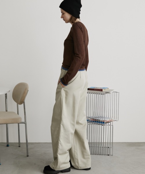 Auntie Rosa Holiday(アンティローザホリデー)の「ワイドレッグチノスラックス / サイズ展開あり(その他パンツ・レディース・ブラック/ベージュ/ダークネイビー・SMALL/MEDIUM)」の12枚目の写真