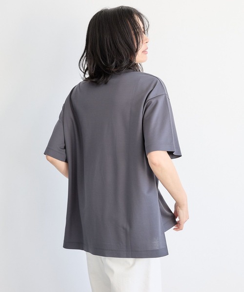 BARNYARDSTORM（バンヤードストーム）の「BARNYARDSTORM / UVカットCOOLタッチT【UVカット＋接触冷感】【WEB限定カラー】（Tシャツ/カットソー・レディース・ブラウン/チャコールグレー/ホワイト/ベージュ/ブラック・S/M）」の13枚目の写真