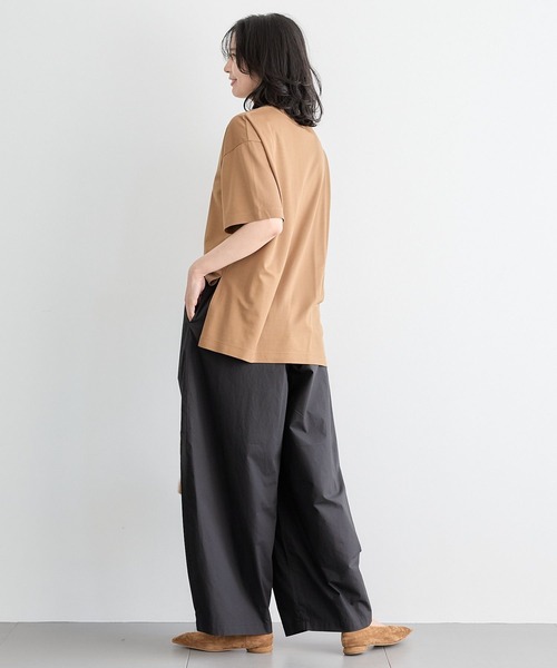 BARNYARDSTORM（バンヤードストーム）の「BARNYARDSTORM / UVカットCOOLタッチT【UVカット＋接触冷感】【WEB限定カラー】（Tシャツ/カットソー・レディース・ブラウン/チャコールグレー/ホワイト/ベージュ/ブラック・S/M）」の15枚目の写真