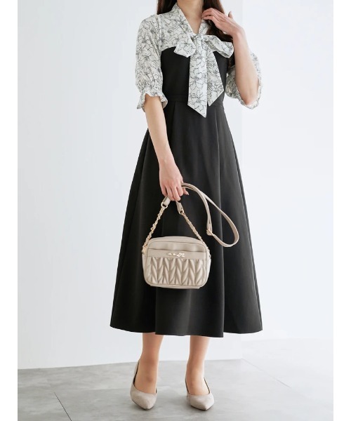 ボウタイドッキングワンピース | outlet | axes femme online shop