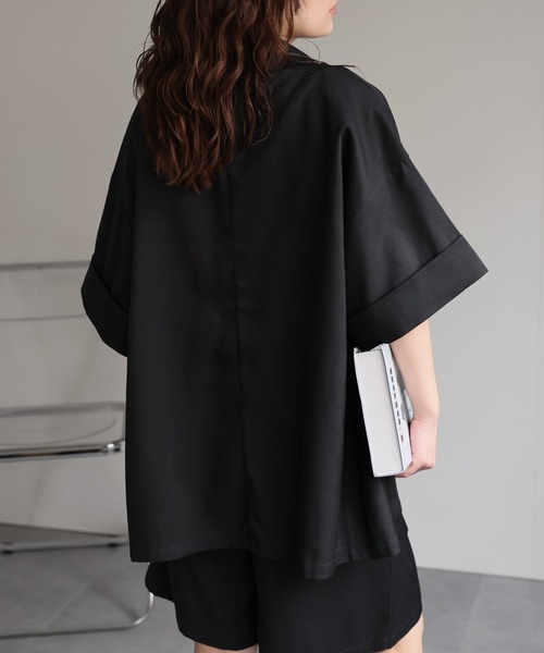 ap retro(アプレトロ)の「【選べるデザイン】リネンタッチハーフスリーブジャケット / メッシュ サマージャケット《動画あり》(テーラードジャケット・レディース・グレイッシュベージュ/ブラック/ネイビー/ベージュ/モカ/ブラック系その他・FREE)」の14枚目の写真