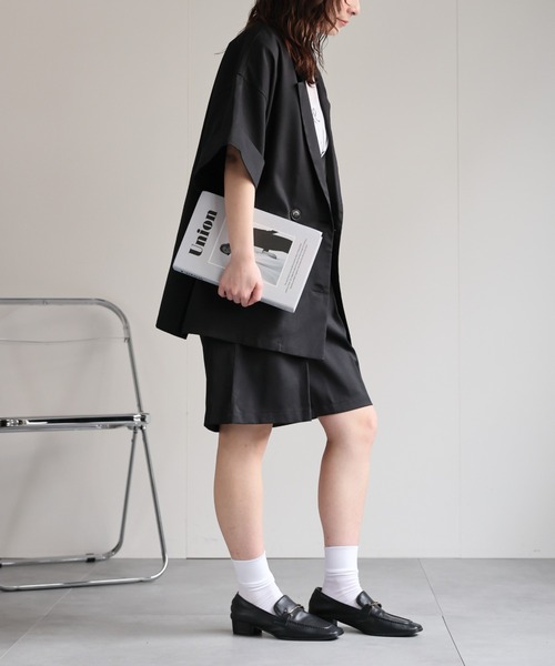 リネンタッチハーフスリーブジャケット セール】【選べるデザイン】リネンタッチハーフスリーブ