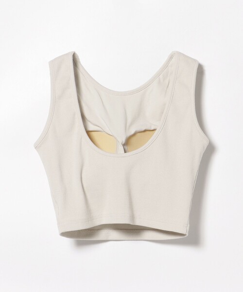 BEAMS HEART（ビームスハート）の「カップ付き クロップド タンクトップ（タンクトップ・レディース・チャコールグレー/ブラウン/ホワイト系その他5・FREE）」の14枚目の写真