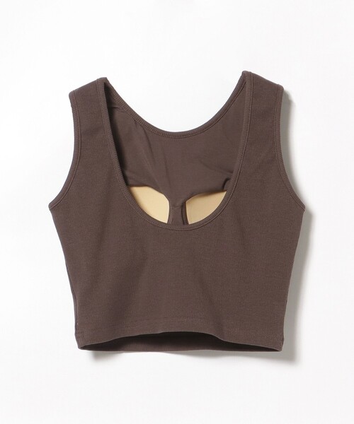 BEAMS HEART（ビームスハート）の「カップ付き クロップド タンクトップ（タンクトップ・レディース・チャコールグレー/ブラウン/ホワイト系その他5・FREE）」の21枚目の写真