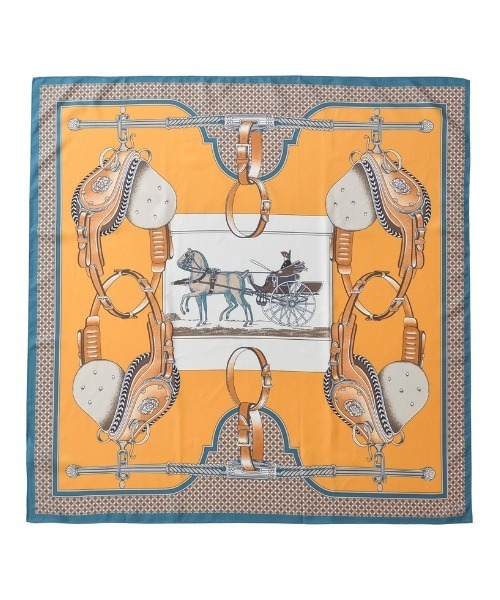 Re:EDIT（リエディ）の「選べる大判スカーフ柄アソート（ストール/ショール・レディース・ブラウン/オレンジ/ベージュ/グレー・FREE）」の17枚目の写真