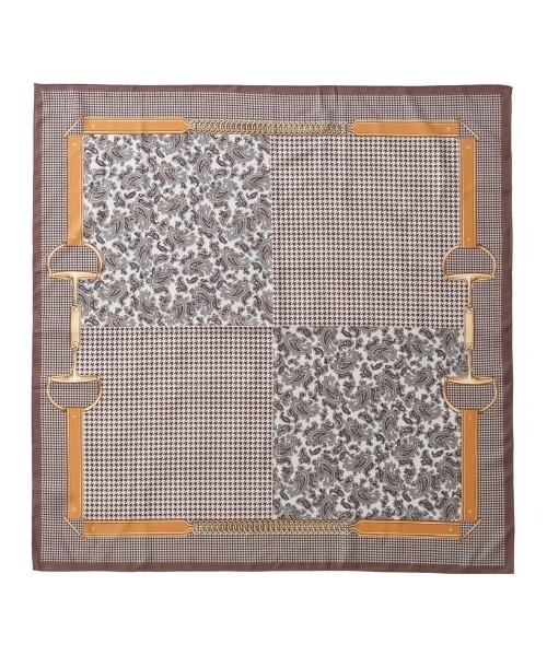 Re:EDIT（リエディ）の「選べる大判スカーフ柄アソート（ストール/ショール・レディース・ブラウン/オレンジ/ベージュ/グレー・FREE）」の16枚目の写真