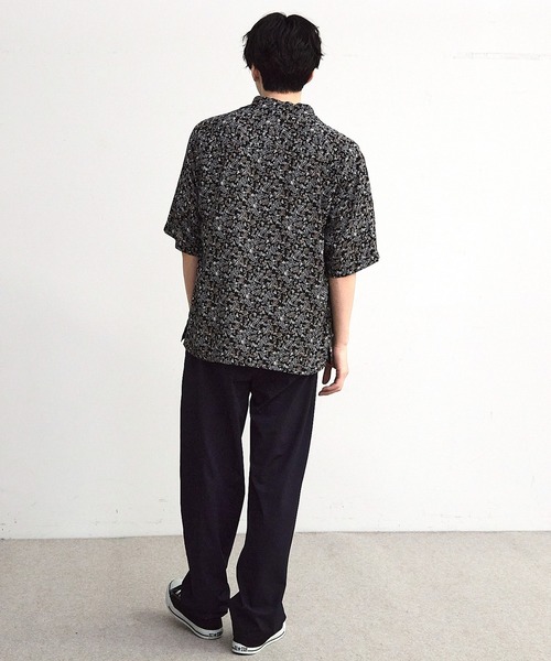 RATTLE TRAP(ラトルトラップ)の「シアーペイズリー柄オープンカラー半袖シャツ(シャツ/ブラウス・メンズ・ブラック系その他/ボルドー・M/L)」の19枚目の写真