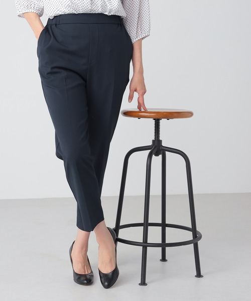GALLORIA(ギャローリア)の「【キレメクパンツ】2wayストレッチ テーパードパンツ(その他パンツ・レディース・ライトベージュ/レモンイエロー/ライトブルー/ネイビー・LL/S/M/L)」の1枚目の写真