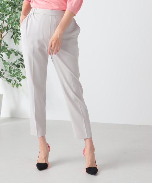 GALLORIA(ギャローリア)の「【キレメクパンツ】2wayストレッチ テーパードパンツ(その他パンツ・レディース・ライトベージュ/レモンイエロー/ライトブルー/ネイビー・LL/S/M/L)」の2枚目の写真