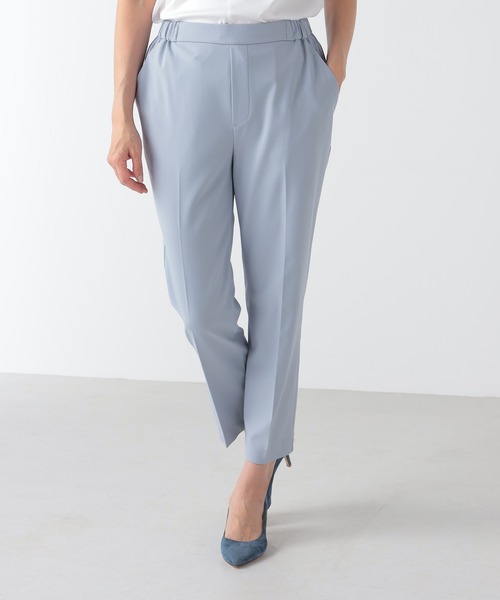 GALLORIA(ギャローリア)の「【キレメクパンツ】2wayストレッチ テーパードパンツ(その他パンツ・レディース・ライトベージュ/レモンイエロー/ライトブルー/ネイビー・LL/S/M/L)」の3枚目の写真