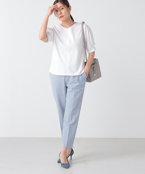 GALLORIA(ギャローリア)の「【キレメクパンツ】2wayストレッチ テーパードパンツ(その他パンツ・レディース・ライトベージュ/レモンイエロー/ライトブルー/ネイビー・LL/S/M/L)」の12枚目の写真