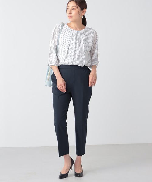 GALLORIA(ギャローリア)の「【キレメクパンツ】2wayストレッチ テーパードパンツ(その他パンツ・レディース・ライトベージュ/レモンイエロー/ライトブルー/ネイビー・LL/S/M/L)」の16枚目の写真