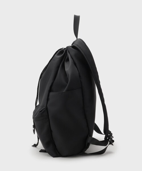 THE SHOP TK （ザ ショップ ティーケー ）の「◆ダブルポケット巾着バック ／ ナップサック（バックパック/リュック・メンズ・ブラック/カーキ・00）」の5枚目の写真
