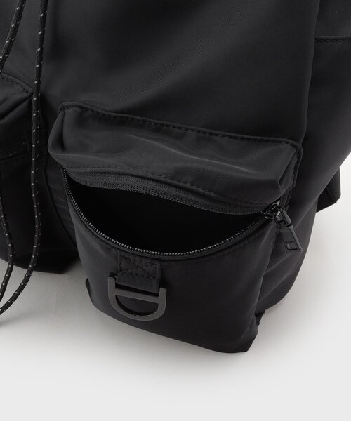 THE SHOP TK （ザ ショップ ティーケー ）の「◆ダブルポケット巾着バック ／ ナップサック（バックパック/リュック・メンズ・ブラック/カーキ・00）」の13枚目の写真