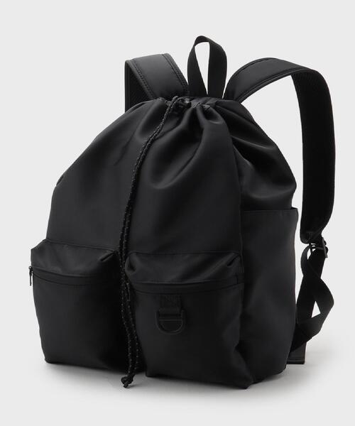 THE SHOP TK （ザ ショップ ティーケー ）の「◆ダブルポケット巾着バック ／ ナップサック（バックパック/リュック・メンズ・ブラック/カーキ・00）」の18枚目の写真