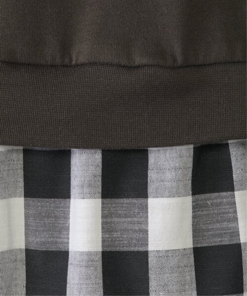 ikka(イッカ)の「ブロックチェックドッキングワンピース(120~160cm)(ワンピース・キッズ・オフホワイト/チャコールグレー・120/130/140/150/160)」の18枚目の写真